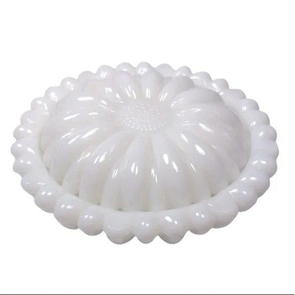 Hazel Atlas Vintage Nesting Daisy Ashtray Opaque White Milk Glass Flower… - Picture 3 of 10